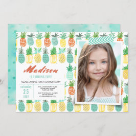 誕生日パーティー | パイナップル果実 | 招待状