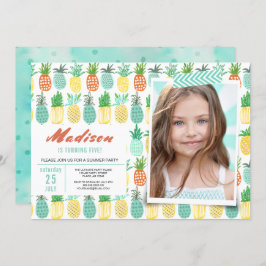 誕生日パーティー | パイナップル果実 | 招待状