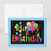 誕生日パーティー。パーティーの時間だ！ ポストカード (正面/裏面)