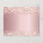 誕生日パーティー ブッシュピンク 予算を抑えた Save the Date チラシ (裏面)