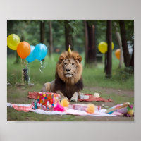 誕生日パーティー ライオン フォトグラフィー 背景