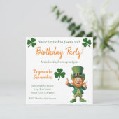 誕生日パーティー-ラッキーレプラコーン 招待状 (スタンド正面)