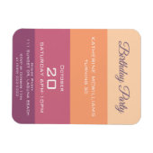 誕生日パーティー – 収穫パレット –  マグネット (横)