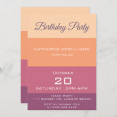 誕生日パーティー – 収穫パレット – 招待状 (正面/裏面)