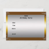 誕生日パーティー 周年記念 招待状 (裏面)