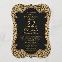 誕生日パーティー、年齢、チーター、黒、金ゴールド