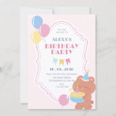 誕生日パーティー 招待状 (正面)