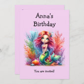 誕生日パーティー 招待状 (正面/裏面)