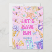 誕生日パーティー 招待状 (裏面)