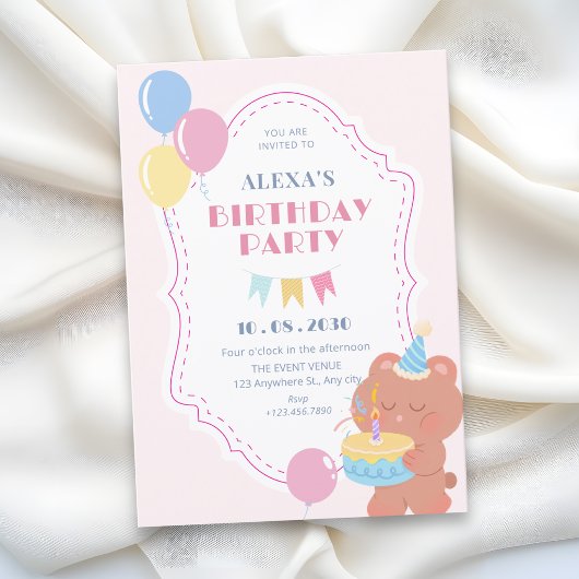 誕生日パーティー 招待状