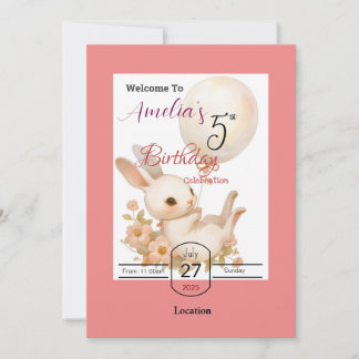 誕生日パーティー 招待状