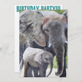 誕生日パーティー 招待状 (正面/裏面)