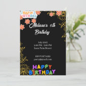 誕生日パーティー 招待状 (スタンド正面)