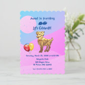 誕生日パーティー - 牡羊座（3月21日 - 4月19日） 招待 招待状 (スタンド正面)