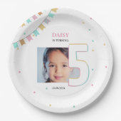 誕生日パーティー – 紙プレート |カスタム年 ペーパープレート (正面)