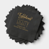 誕生日パーティー – 素晴らしい八十#7 箔ナプキン (インサイチュ (積み重ね))