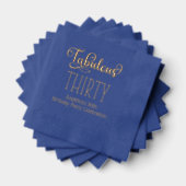 誕生日パーティー – 素晴らしい30 #7 箔ナプキン (インサイチュ (積み重ね))