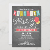 誕生日パーティー |誕生日 招待状 (正面)