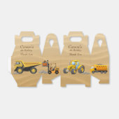 誕生日パーティー、黄色の建築トラック フェイバーボックス (折り畳みなし)