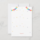 誕生日パーティー「3」招待状 招待状 (裏面)