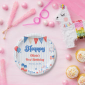 誕生日パーティー - 7月4日 紙皿 (パーティー)