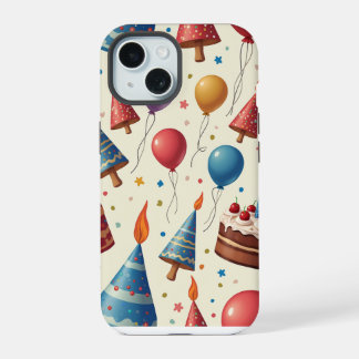 誕生日パーティー iPhone 15ケース