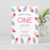 誕生日パーティー | Popsicleアイスクリームのご招待 招待状 (スタンド正面)