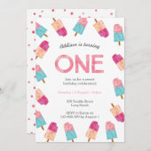 誕生日パーティー | Popsicleアイスクリームのご招待 招待状 (正面/裏面)