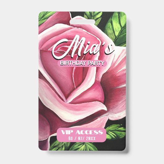 誕生日パーティー VIP アクセス バッジ (正面)