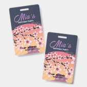 誕生日パーティー VIP アクセス バッジ (正面＆裏面)