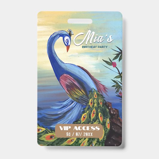 誕生日パーティー VIP アクセス バッジ (正面)