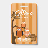 誕生日パーティー VIP アクセス バッジ (裏面)