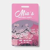 誕生日パーティー VIP アクセス バッジ (裏面)