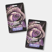 誕生日パーティー VIP アクセス バッジ (正面＆裏面)