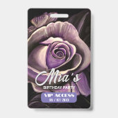 誕生日パーティー VIP アクセス バッジ (裏面)