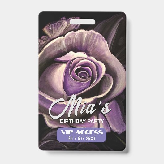 誕生日パーティー VIP アクセス バッジ (正面)