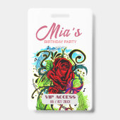 誕生日パーティー VIP アクセス バッジ (裏面)