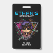 誕生日パーティーVIPアクセス バッジ (裏面)