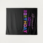 誕生日パーティ名フォト営業案件の背景 タペストリー (正面(横))