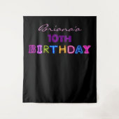 誕生日パーティ名フォト営業案件の背景 タペストリー (正面)