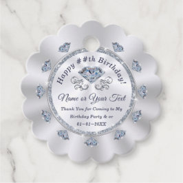 誕生日パーティ来ーのラベルに感謝 フェイバータグ