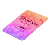 誕生日パーティ来ーの名前の追加日に感謝 マグネット (左側)