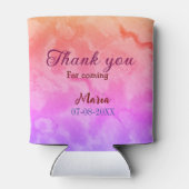 誕生日パーティ来ーの名前の追加日に感謝 缶クーラー (裏面)