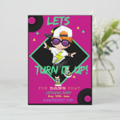 誕生日パーティ違うーの招待カードを表示する 招待状 (スタンド正面)