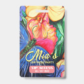 誕生日パーティVIPアクセスバッジ バッジ (裏面)