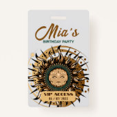 誕生日パーティVIPアクセスバッジ バッジ (裏面)