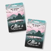 誕生日パーティVIPアクセスバッジ バッジ (正面＆裏面)