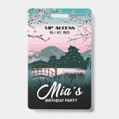 誕生日パーティVIPアクセスバッジ バッジ (裏面)