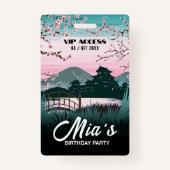 誕生日パーティVIPアクセスバッジ バッジ (裏面)