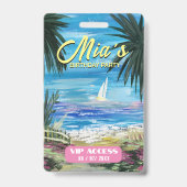 誕生日パーティVIPアクセスバッジ バッジ (裏面)